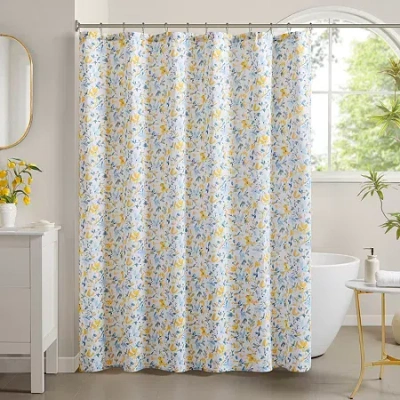 Laura Ashley Nora Duck 160gsm Shower Curtain In Yellow