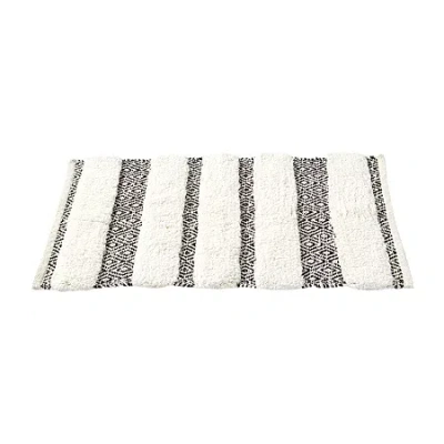 Saturday Knight Geo Bath Rug In Black