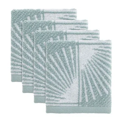 Nicole Miller Kendall 4-pc. Washcloth In Blue