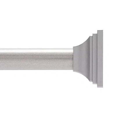 Kenney Twist & Fit No Tools 42-72 In Adjustable Tension Shower Curtain Rod In Silver