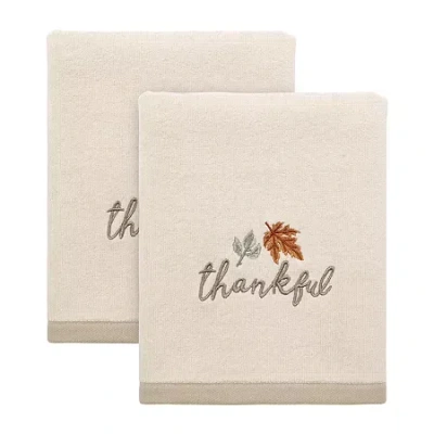Avanti Grateful Patch 2-pc. Hand Towel In White