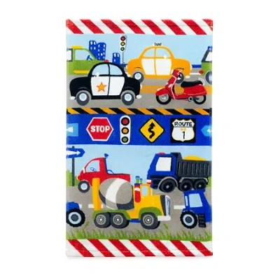 Chf Trains And Trucks Hand Towel In Yellow
