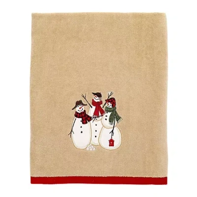 Avanti Snowman Gathering Bath Towel In Sand