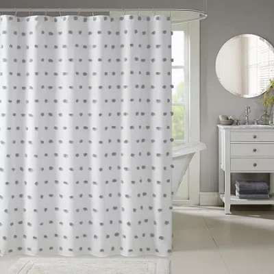 Madison Park Lauren Shower Curtain In Gray