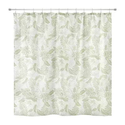 Izod Reef Shower Curtain In Green