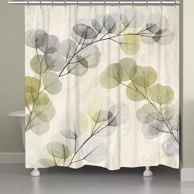 Laural Home Smoky Eucalyptus Shower Curtain In Sand