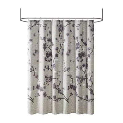 Madison Park Isabella Shower Curtain In Purple