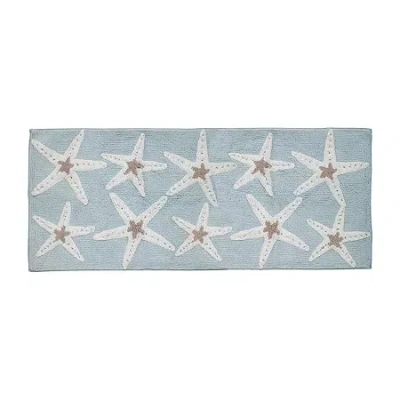 Avanti Sequin Shell Bath Rug In Blue