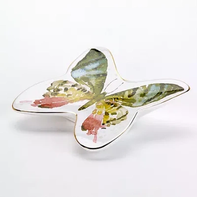 Avanti Butterfly Garden Soap Dish In White