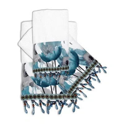 Popular Bath Poppy Fields 3-pc. Bath Towel Set In Blue