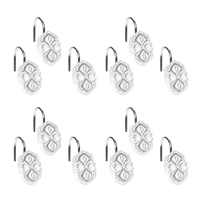 Popular Bath Monaco Shower Curtain Hooks In White