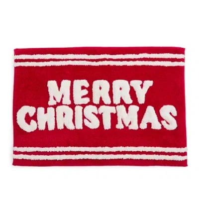 Avanti Merry Christmas Bath Rug In Red