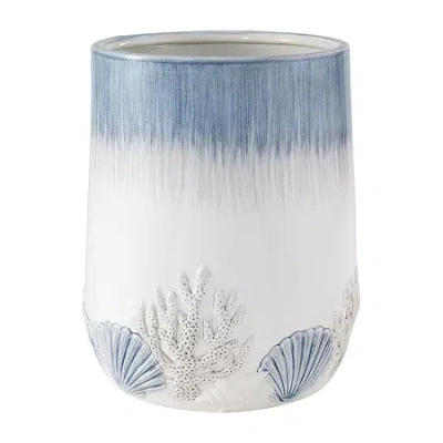 Avanti Abstract Coastal Trash Can In Blue