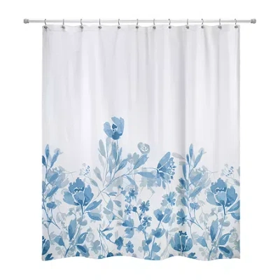 Izod Mystic Floral Shower Curtain In Blue