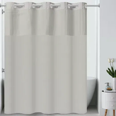 Hookless Plain Weave Shower Curtain In Sand