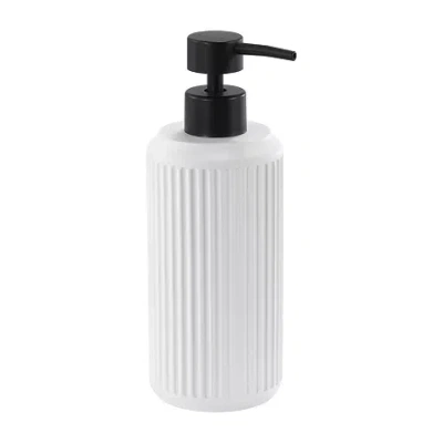 Avanti Vienna Ribbed Soap Dispenser In White