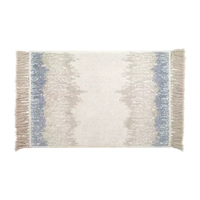 Avanti Abstract Coastal Bath Rug In Blue