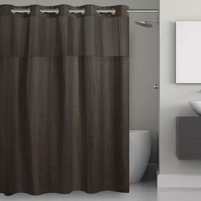 Hookless Waffle Shower Curtain In Gray