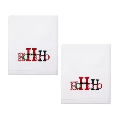 Avanti Ho Ho Ho 2-pc. Hand Towel In White