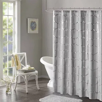Intelligent Design Khloe Shower Curtain In Gray