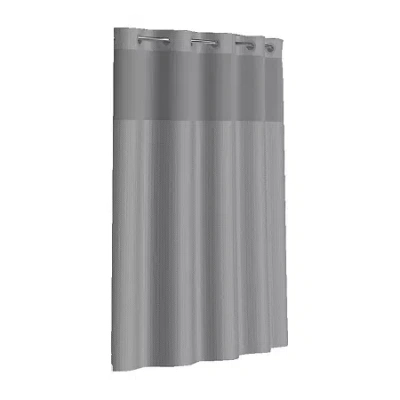 Hookless Herringbone Shower Curtain In Blue