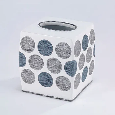 Avanti Dotted Circle Tissue Box Cover In Multi