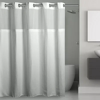 Hookless Waffle Shower Curtain In White
