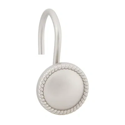 Kenney Erin Decorative Shower Curtain Hooks In Silver
