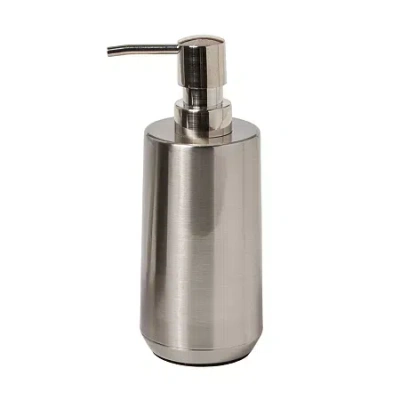 Saturday Knight Neutral Nuances Roche Soap/lotion Dispenser In Silver