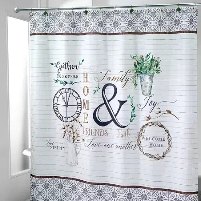 Avanti Modern Farmhouse Shower Curtain In Multi