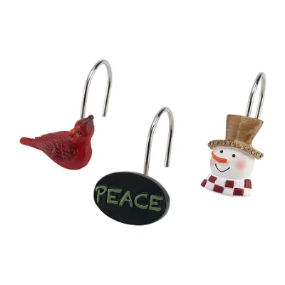 Avanti Country Friends Shower Curtain Hooks In Multi