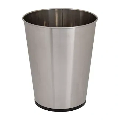 Kennedy International Trash Bin Open Top In Silver
