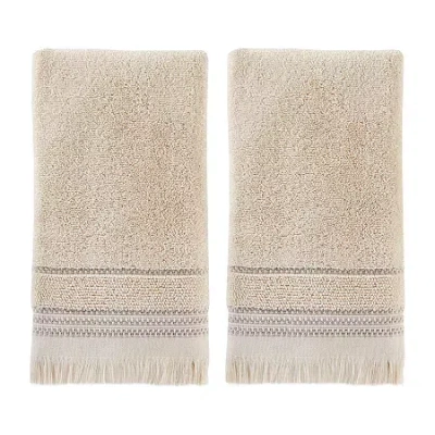 Saturday Knight Neutral Nuances Jude 2-pk Hand Towels In Brown