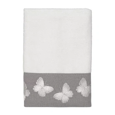 Avanti Yara White Embroidered Bath Towel In White