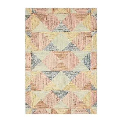 Loloi Spectrum Geometric Hooked Indoor Rectangular Accent Rug In Multi