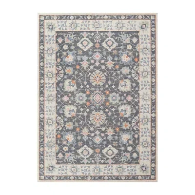 Momeni Anatolia Design No. 4 Indoor Rectangular Accent Rug In Black