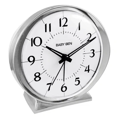 Westclox Baby Ben Gold Loud Bell Alarm In Silver