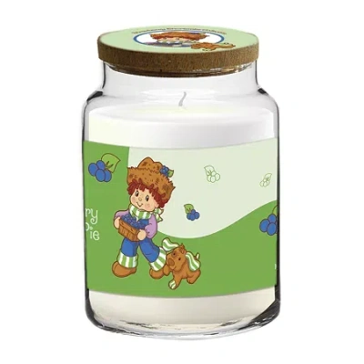 Courtside Market Strawberry Shortcake 26 oz Huckleberry Pie Wave Scented Jar Candle In Green