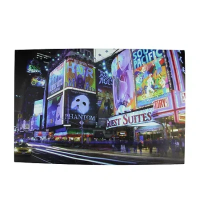 Northlight Led Lighted Nyc Times Square Canvas Wall Art 15.75'' X 23.5'' In Multi