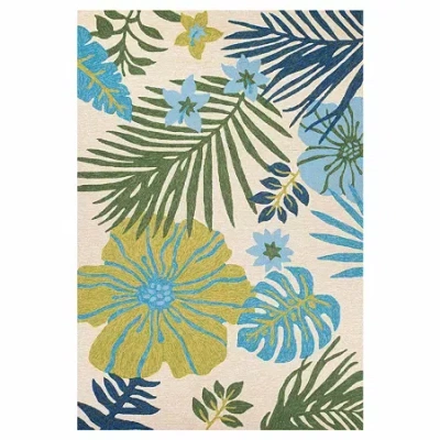 Couristan Covington Summer Laila Floral Hooked Rectangular Accent Rug In Multi