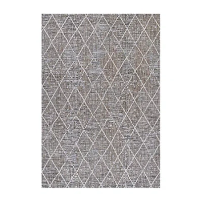 Couristan Charm Thicket Flatweave Indoor Outdoor Rectangular Accent Rug In Brown