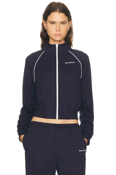 Sporty And Rich Serif Logo Retro Track Jacket
