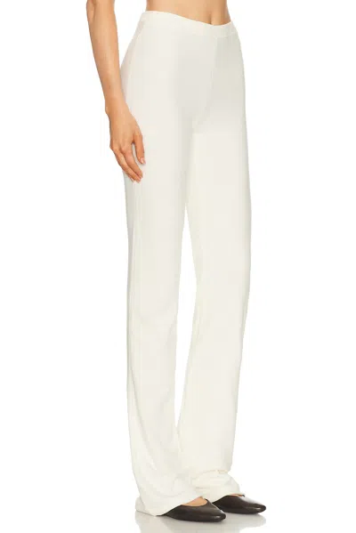 Skims Ski Lounge Fleece Pant In White
