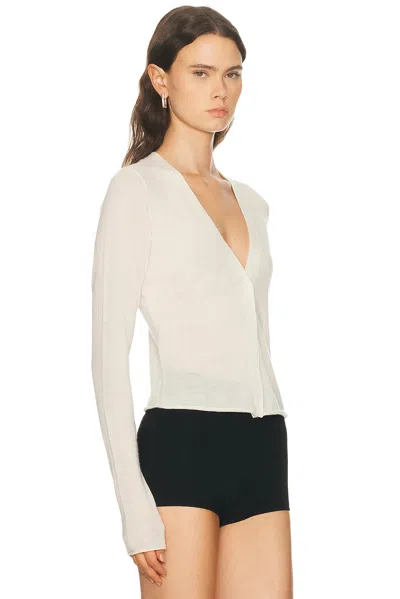 Skims Sheer Cashmere Cardigan In Neutral