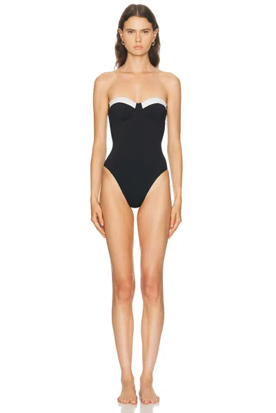 Staud Maeve One Piece Swimsuit In Black