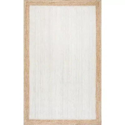 Nuloom Hand Woven Eleonora Rug In White