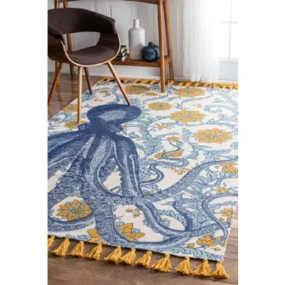 Nuloom Thomas Paul Flatweave Cotton Octopus Rug In Multi