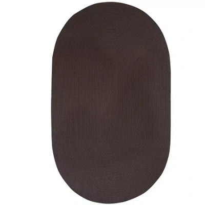 Better Trends Alpine Braided Oval Reversible Rugs In Brown