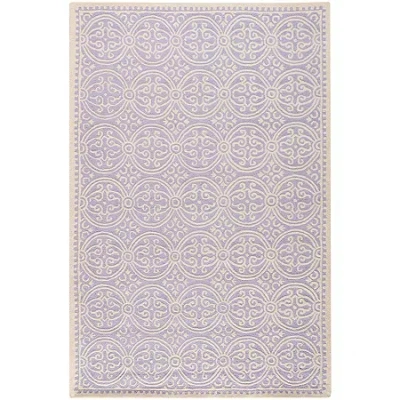 Safavieh Iris Wool Rectangular Rug In Purple