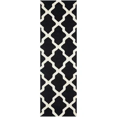 Safavieh Gale Rectangular Wool Runner Rug In Black